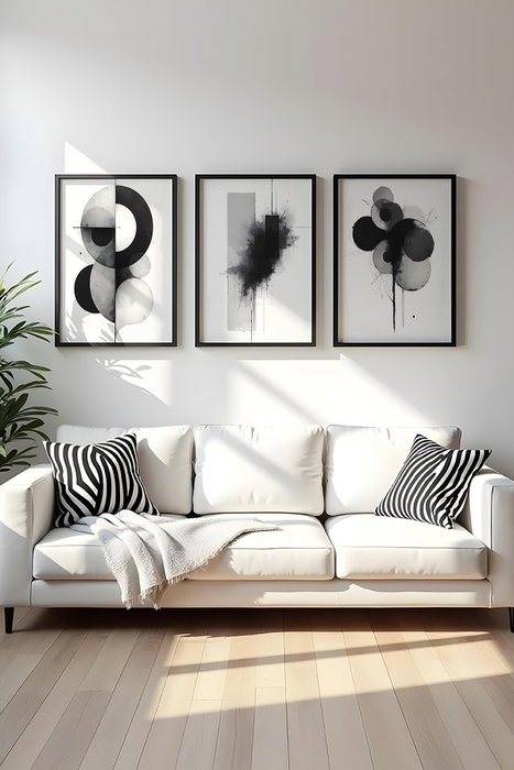 Wallity Huhu434 Cuadro Decorativo de 3 Piezas 50 x 70 cm Wallity Huhu434 Cuadro Decorativo de 3 Piezas 50 x 70 cm